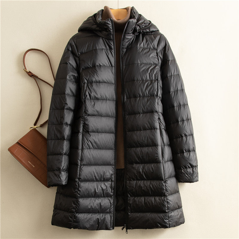 Veste longue à capuche pour femmes - Freja