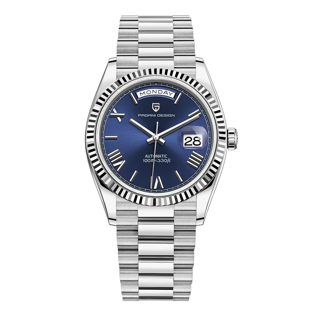 Montre analogique classique avec bracelet en métal de qualité supérieure
