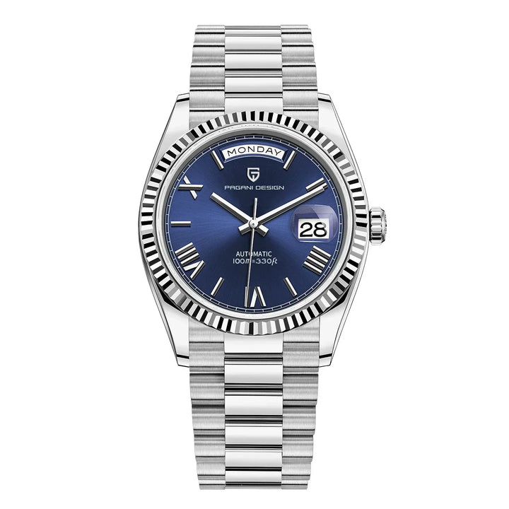 Montre analogique classique avec bracelet en métal de qualité supérieure