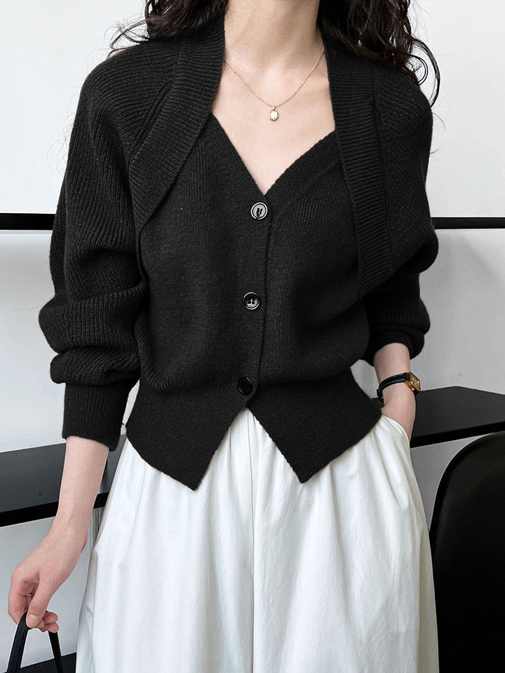 Cardigan tricoté pour femmes avec motif enveloppant - Ragnhild