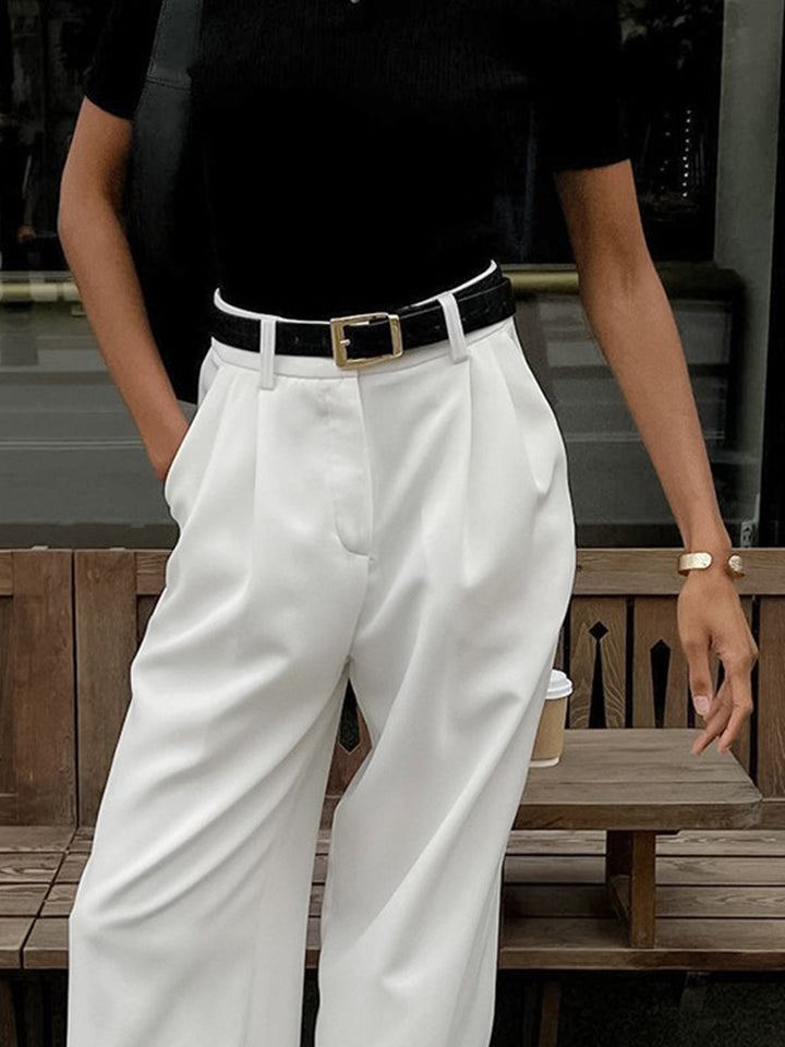 Pantalon large à taille haute pour femmes - Victoria
