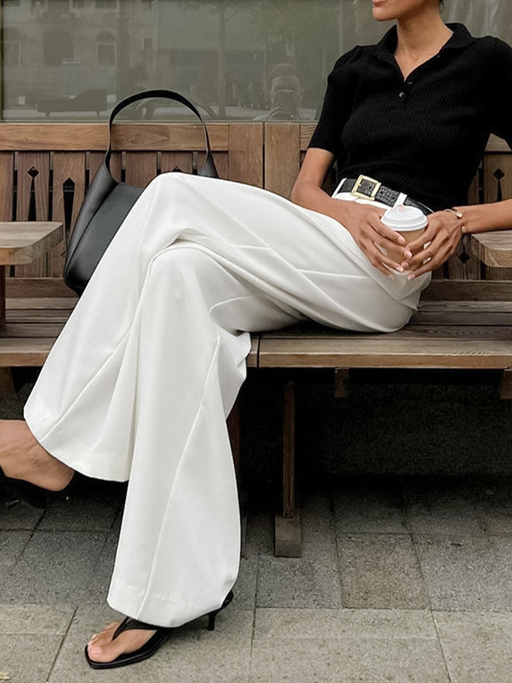 Pantalon large à taille haute pour femmes - Victoria
