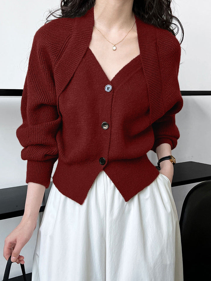 Cardigan tricoté pour femmes avec motif enveloppant - Ragnhild