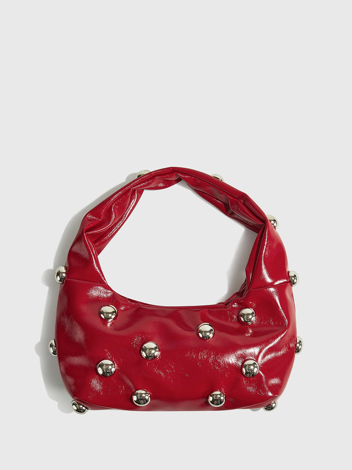 Sac à bandoulière pour femmes avec détails métalliques décoratifs