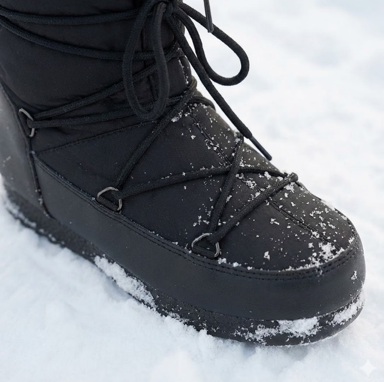 Bottes de neige mi-mollet imperméables et matelassées pour femmes - Kolesa