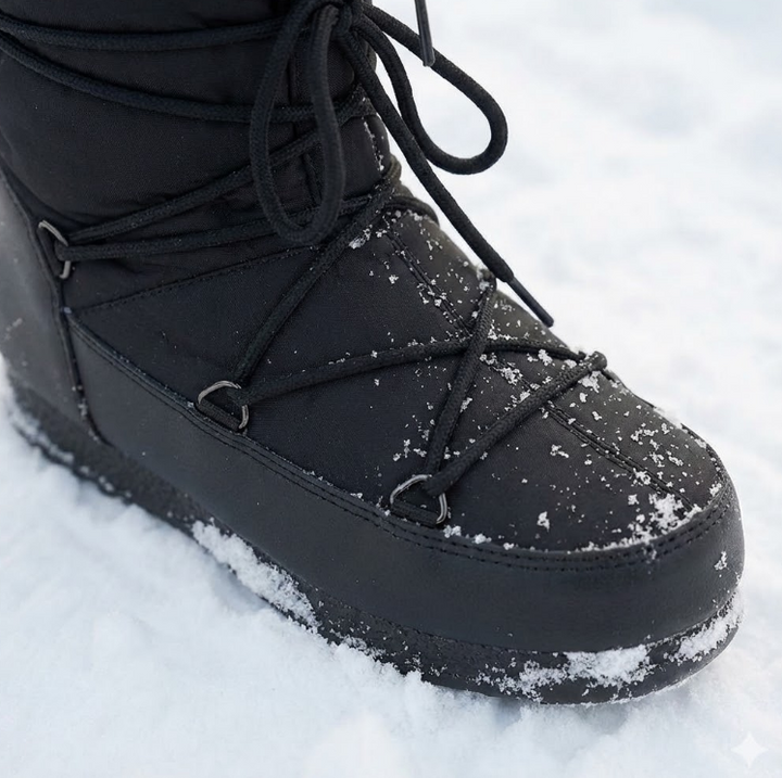 Bottes de neige mi-mollet imperméables et matelassées pour femmes - Kolesa