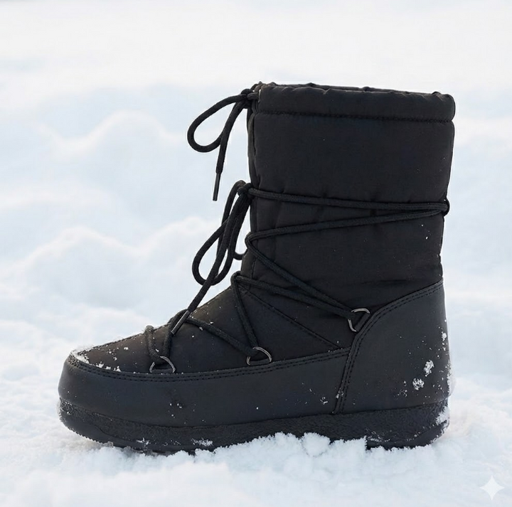Bottes de neige mi-mollet imperméables et matelassées pour femmes - Kolesa