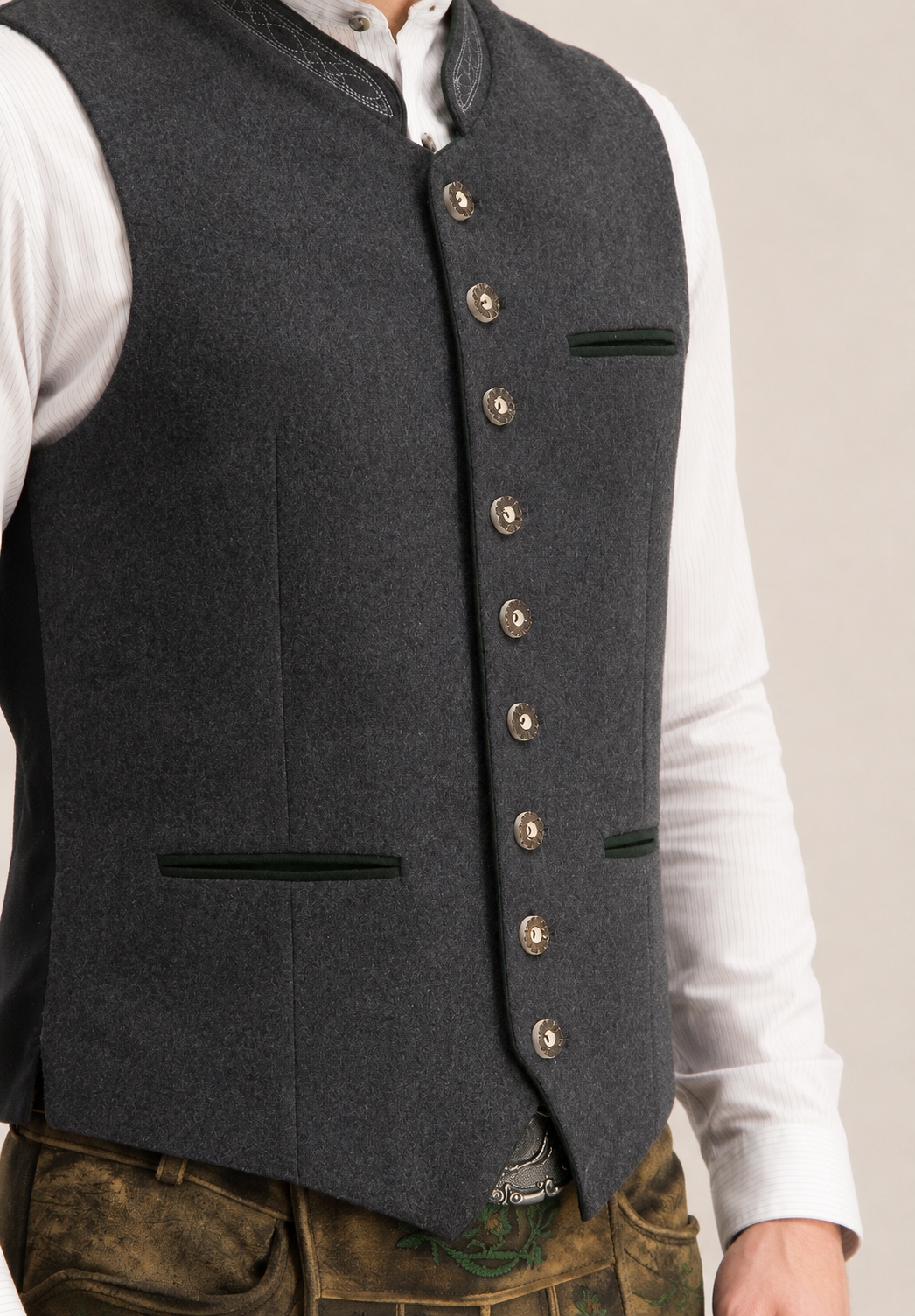 Gilet Oktoberfest pour homme, style traditionnel - Heiko