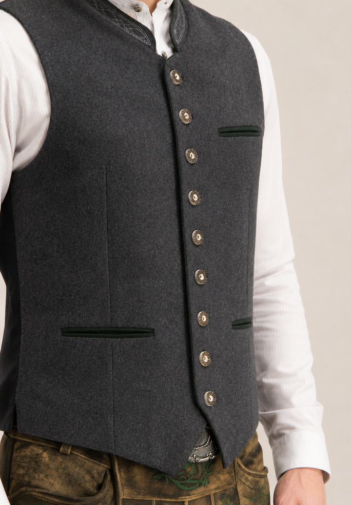 Gilet Oktoberfest pour homme, style traditionnel - Heiko
