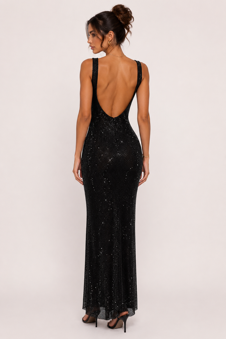 Robe de soirée longue et élégante pour femme, idéale pour les fêtes et les galas - Roswitha