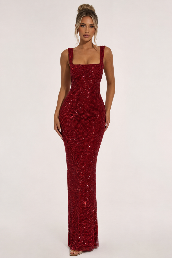 Robe de soirée longue et élégante pour femme, idéale pour les fêtes et les galas - Roswitha