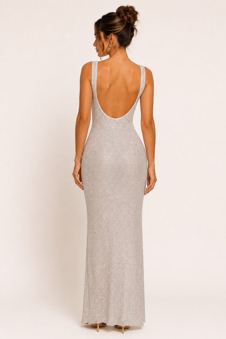Robe de soirée longue et élégante pour femme, idéale pour les fêtes et les galas - Roswitha
