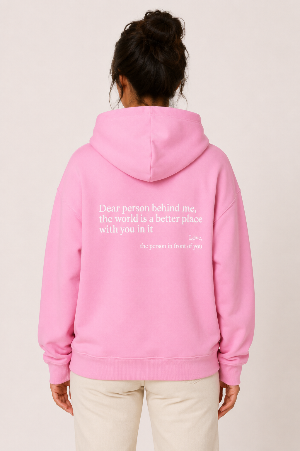 Sweat à capuche pour femme avec poche kangourou et inscription sur le devant - Irmgard