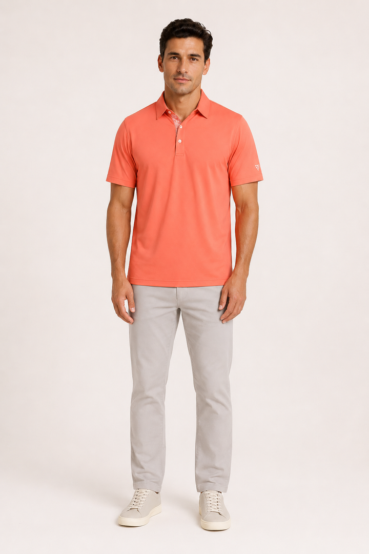 Polo de golf pour homme à manches courtes, respirant et à séchage rapide - Norbert