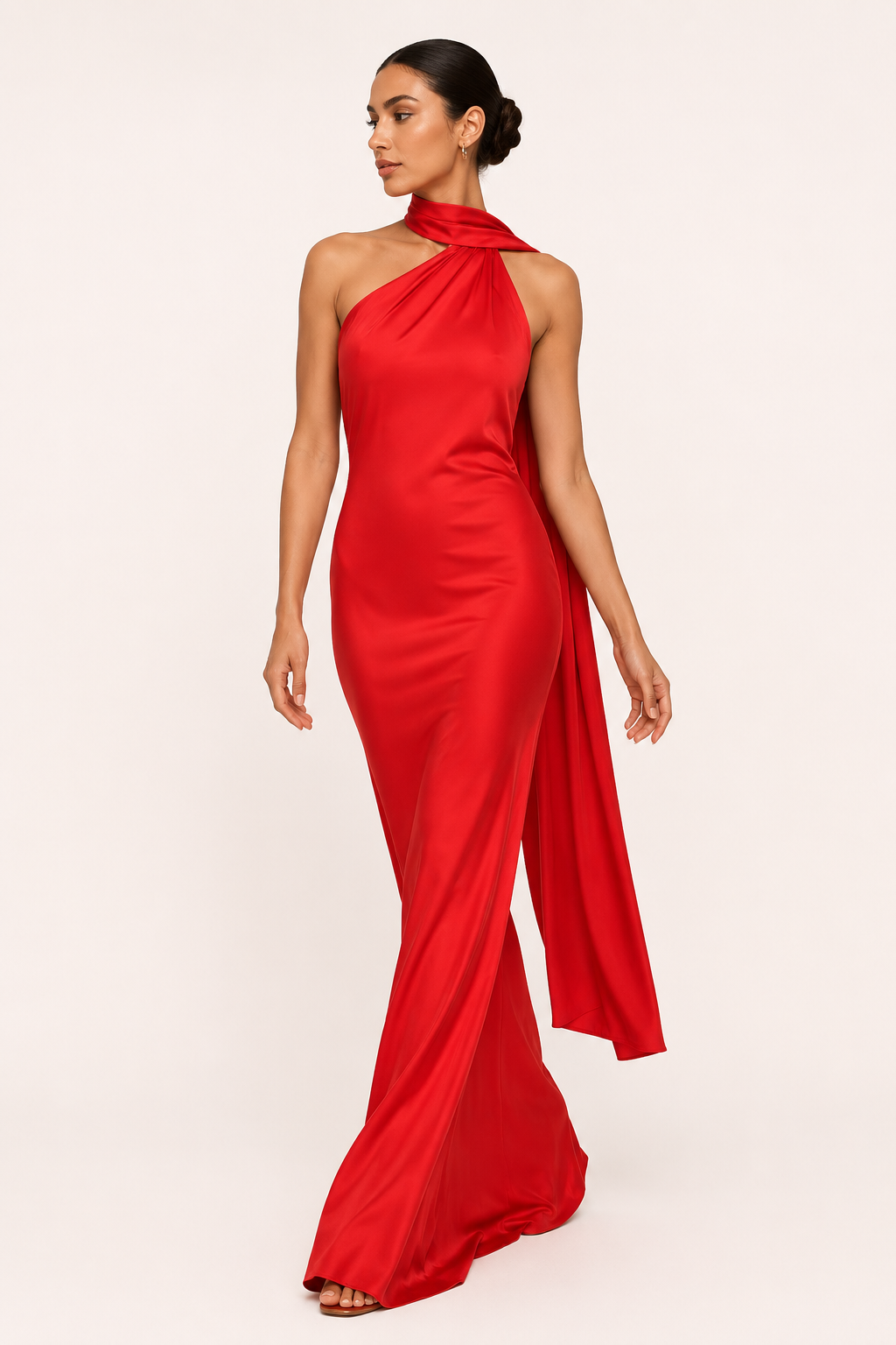 Robe longue élégante à col roulé pour femme - Kerstin