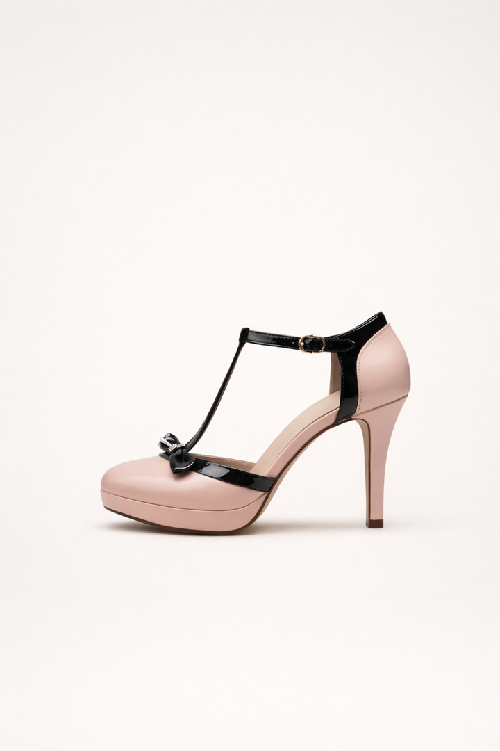 Chaussures à talon haut avec bride de cheville et plateforme - Zulma