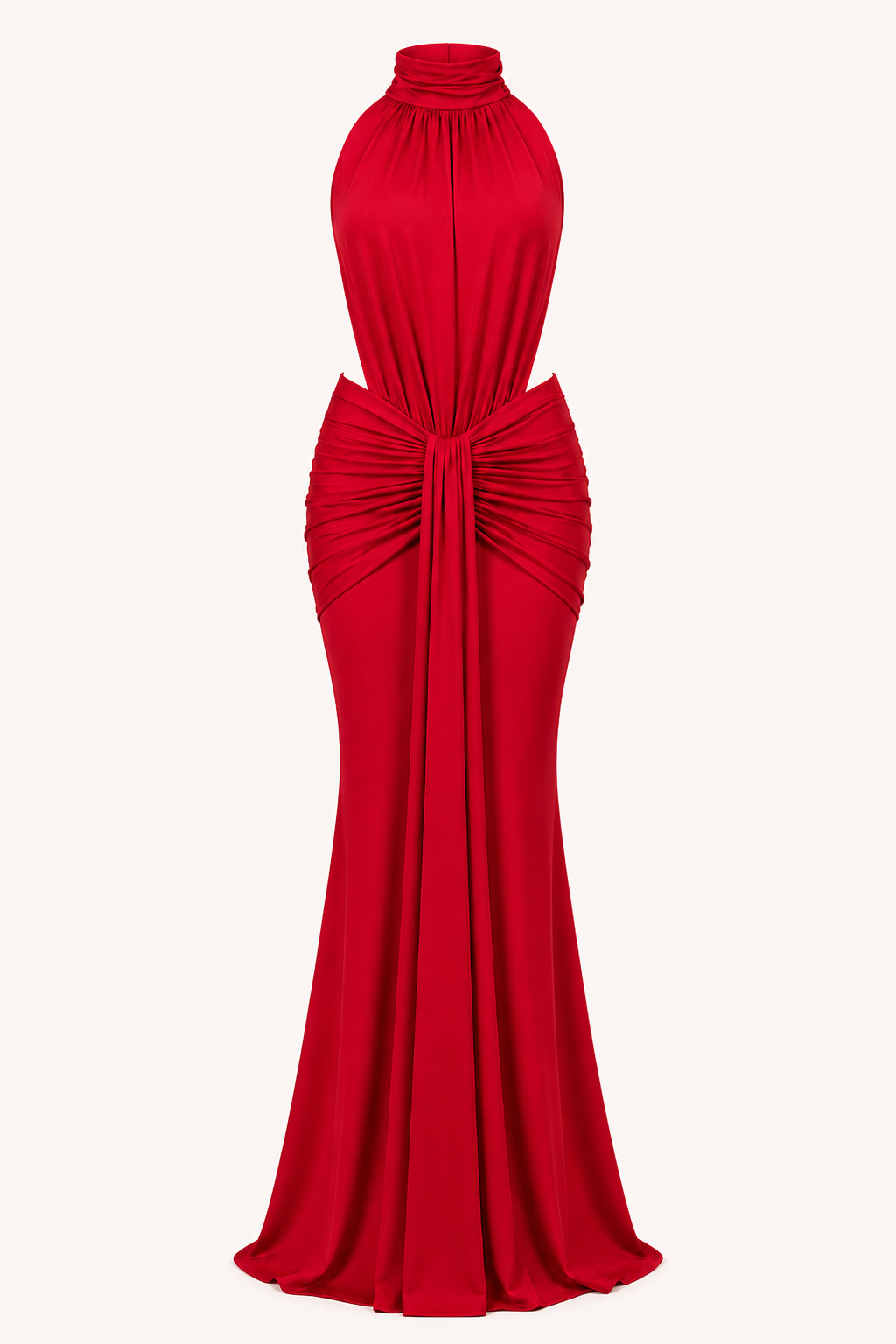 Élégante robe longue à col licou pour femmes - Klara