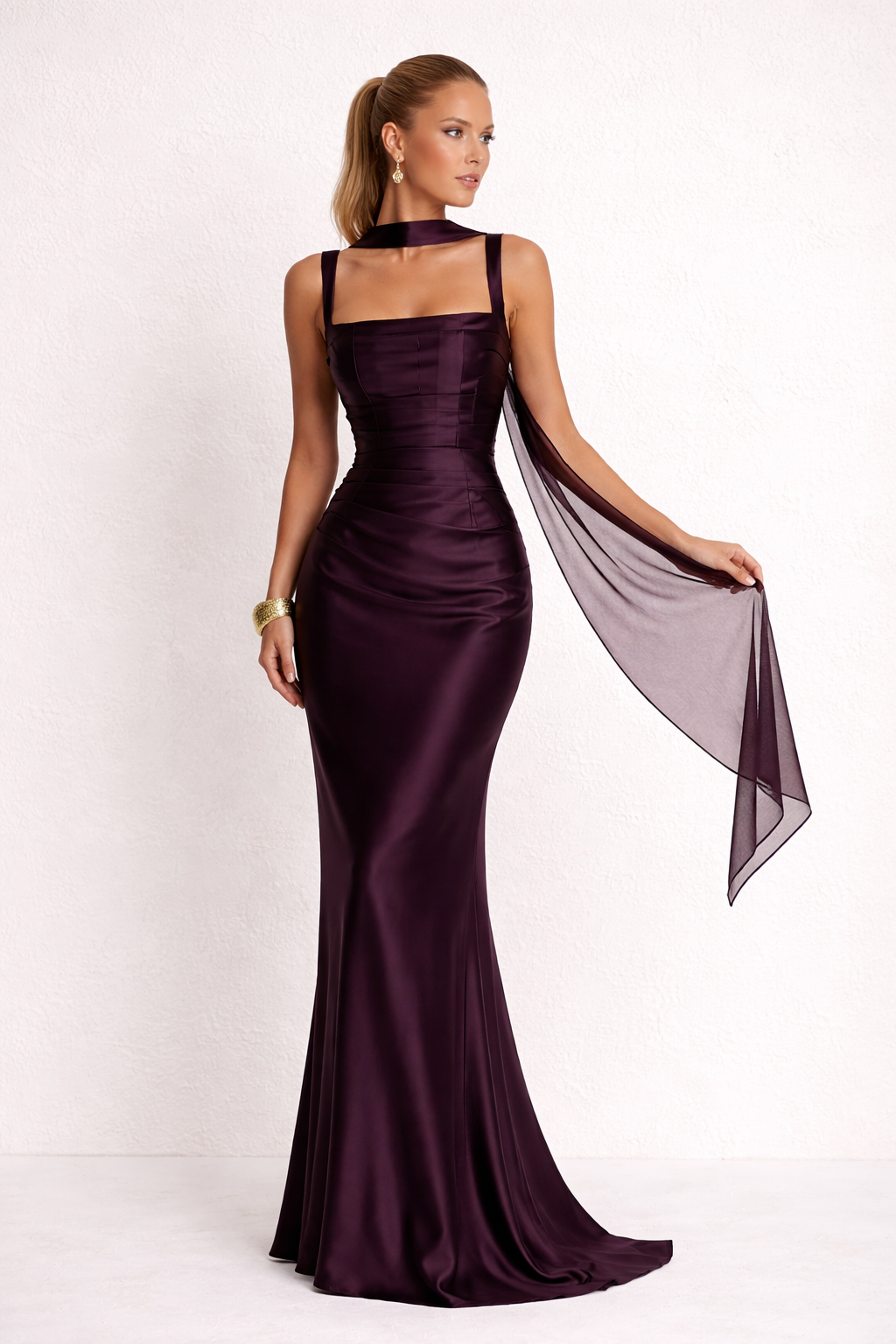Robe longue élégante et sans manches pour femmes - Astrid