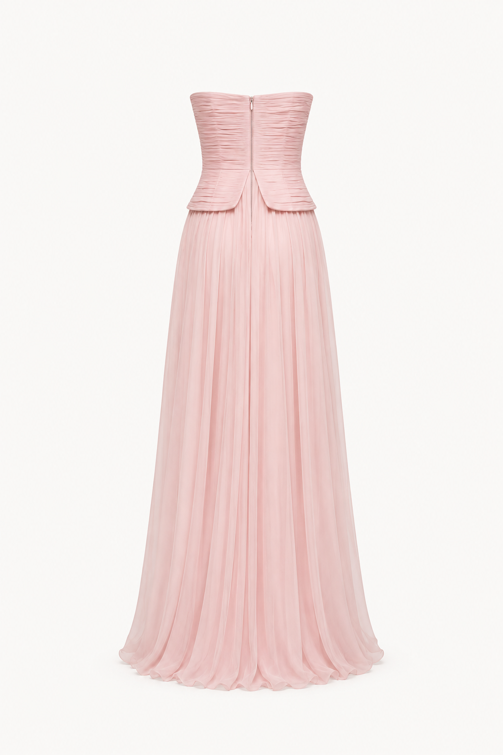 Élégante robe longue plissée à bretelles pour femmes - Enice