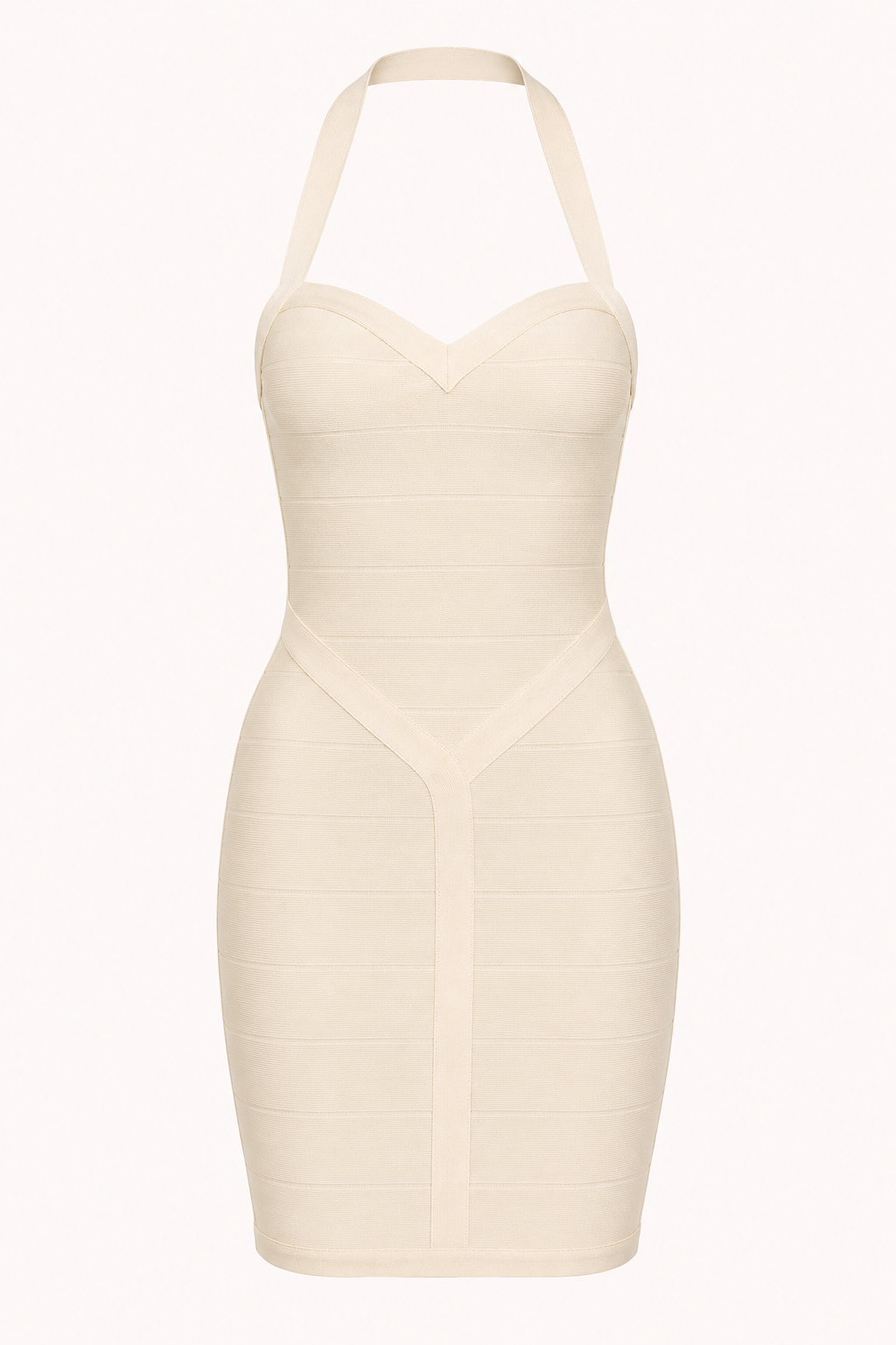 Robe courte moulante de type bandage avec décolleté en cœur - Irma