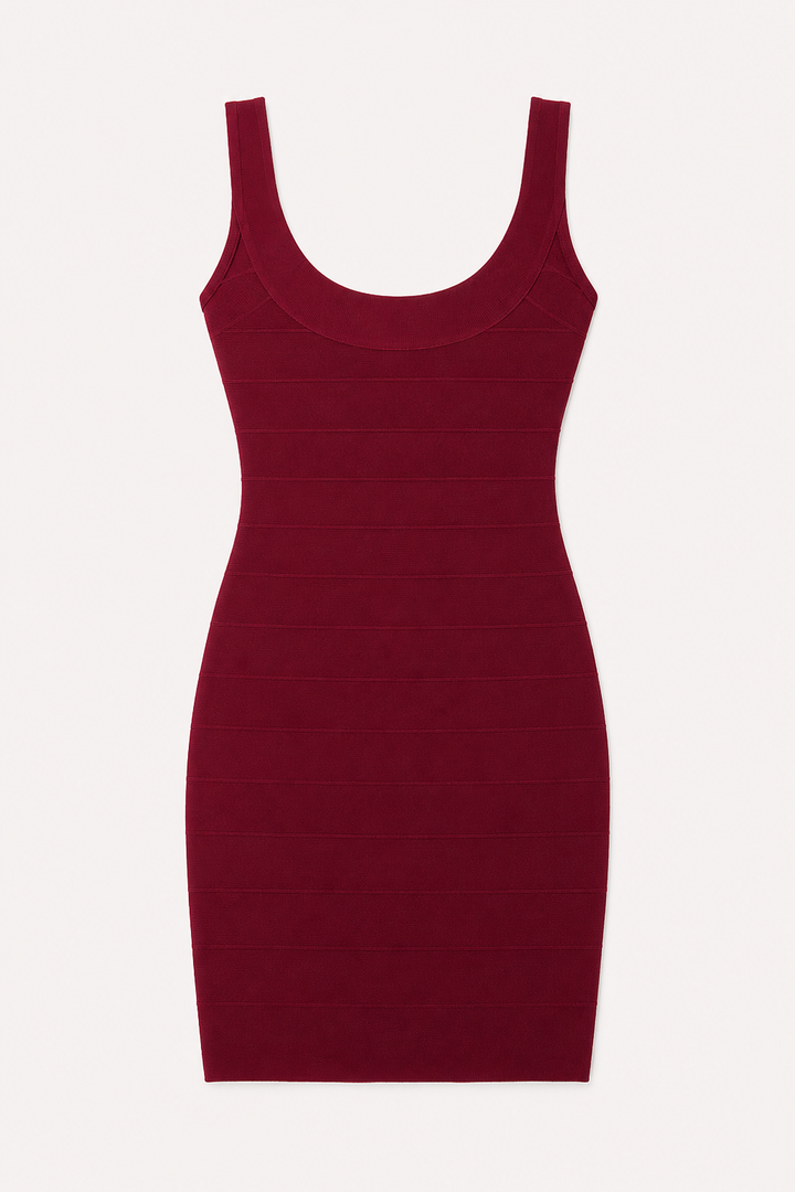 Robe courte à bretelles style bandage - Bianca