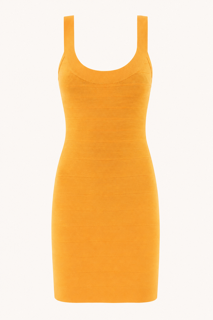 Robe courte à bretelles style bandage - Bianca