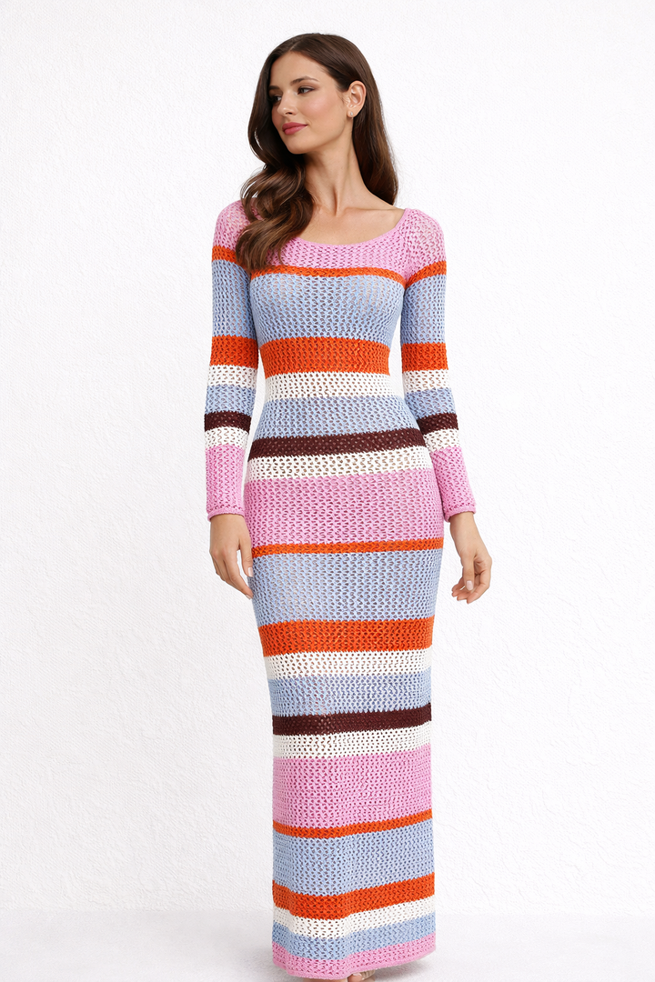 Robe de plage longue pour femme en tissu ajouré - Lorelei