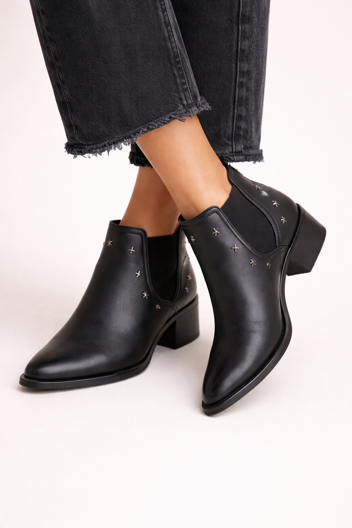 Bottines à talon moyen de style Chelsea pour femmes - Greta
