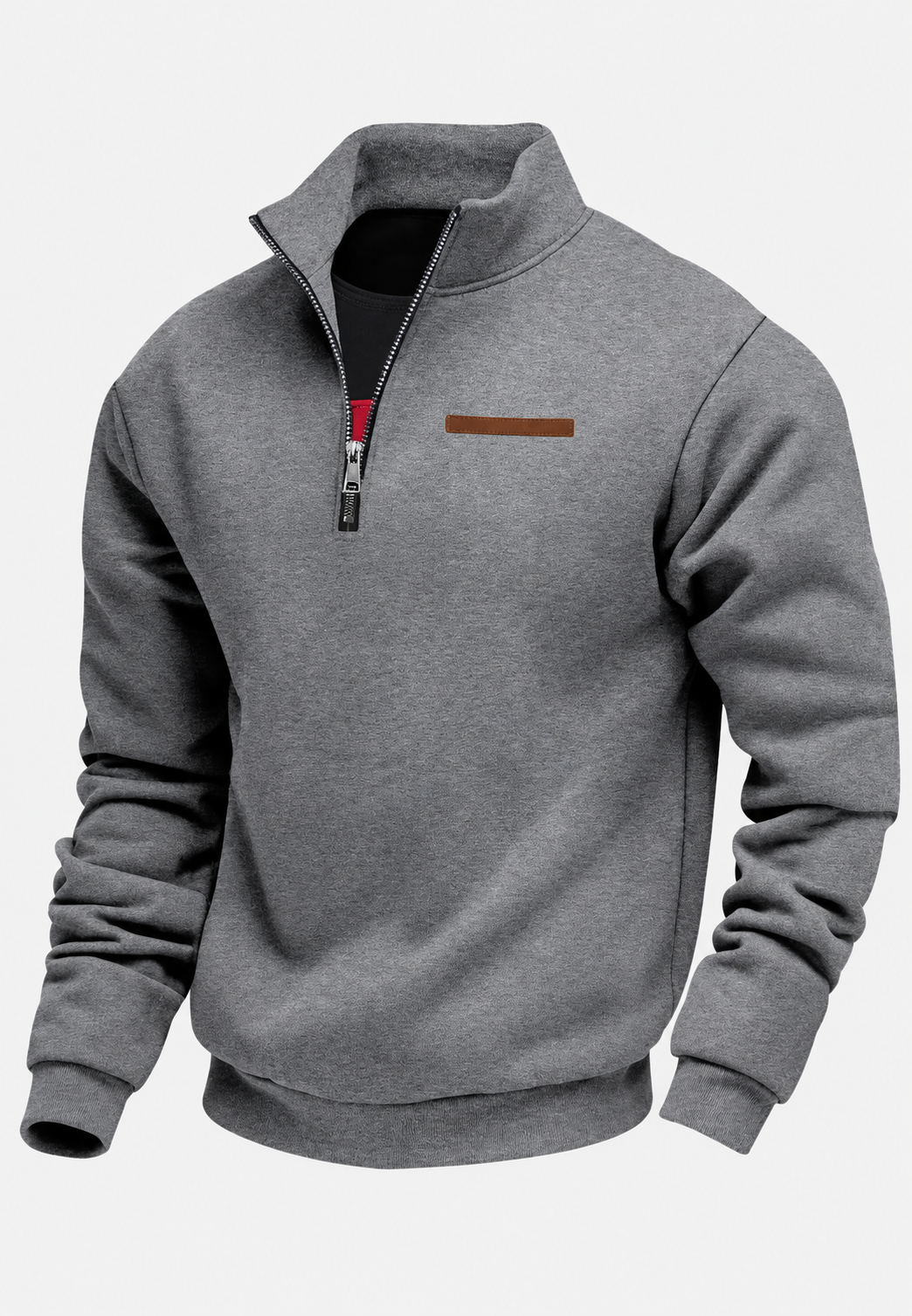 Sweat-shirt à demi-fermeture éclair pour l&