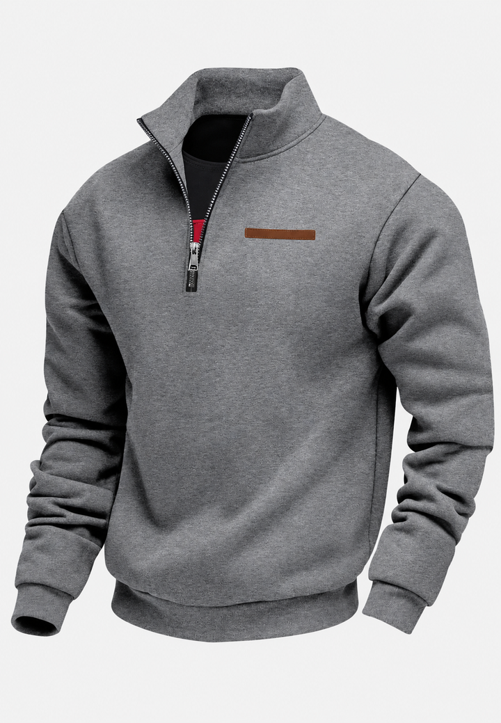 Sweat-shirt à demi-fermeture éclair pour l&