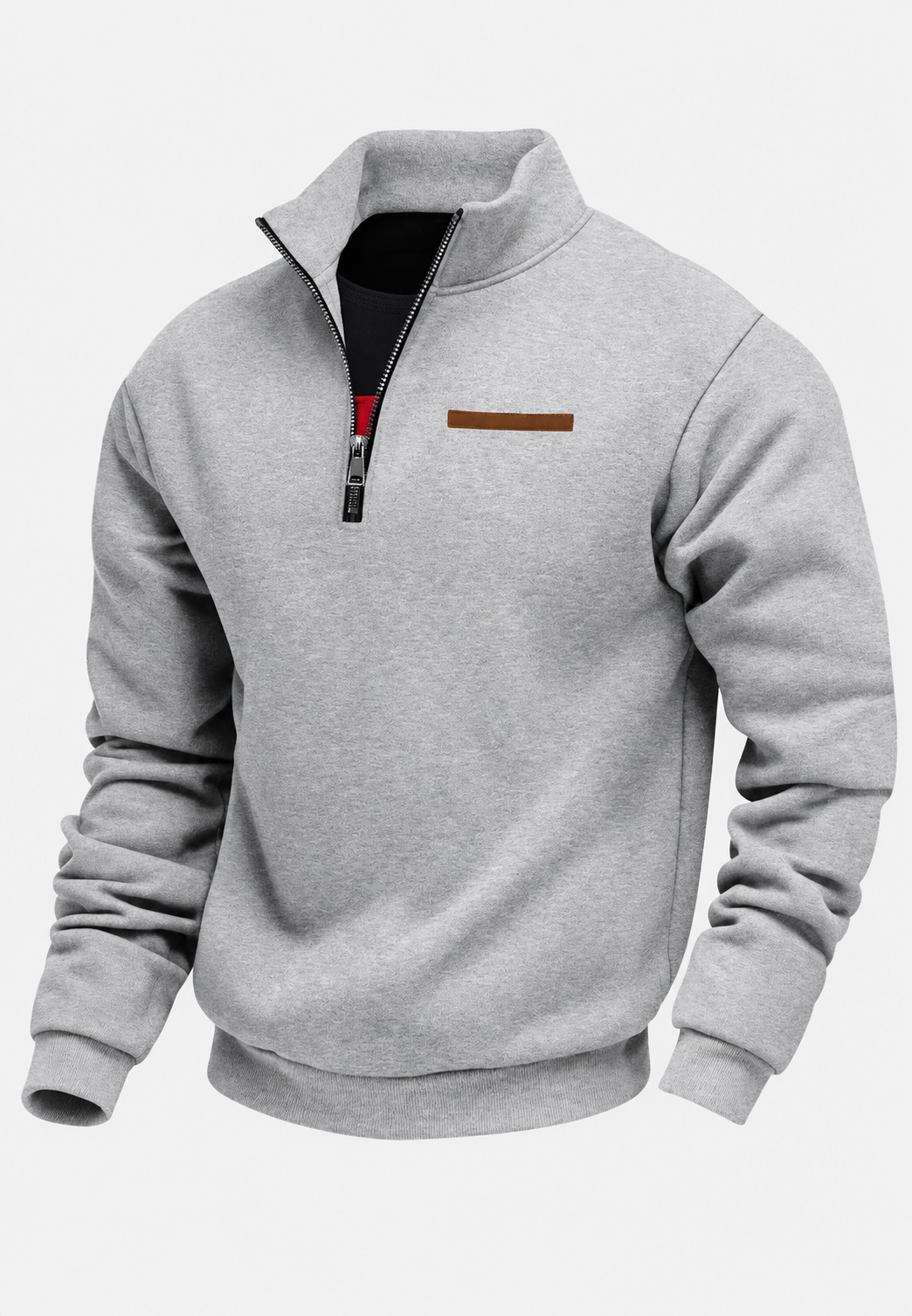 Sweat-shirt à demi-fermeture éclair pour l&