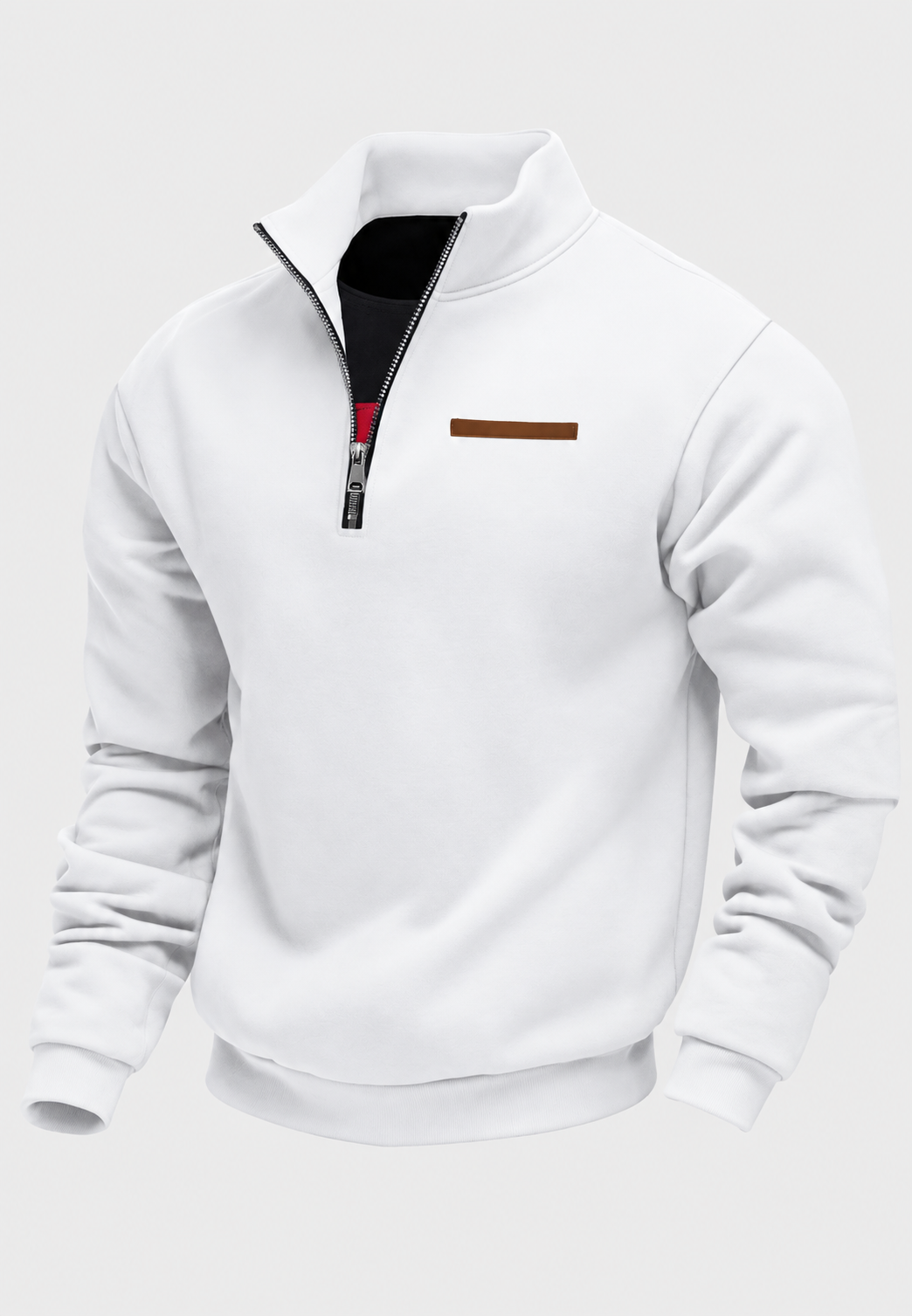 Sweat-shirt à demi-fermeture éclair pour l&