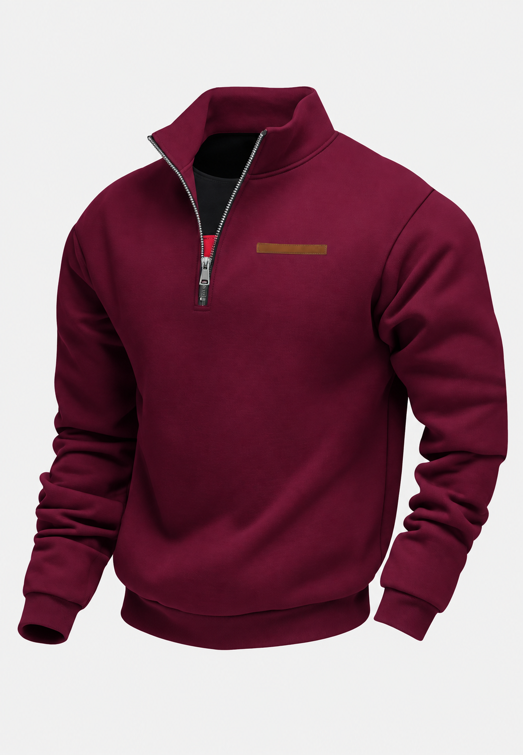 Sweat-shirt à demi-fermeture éclair pour l&