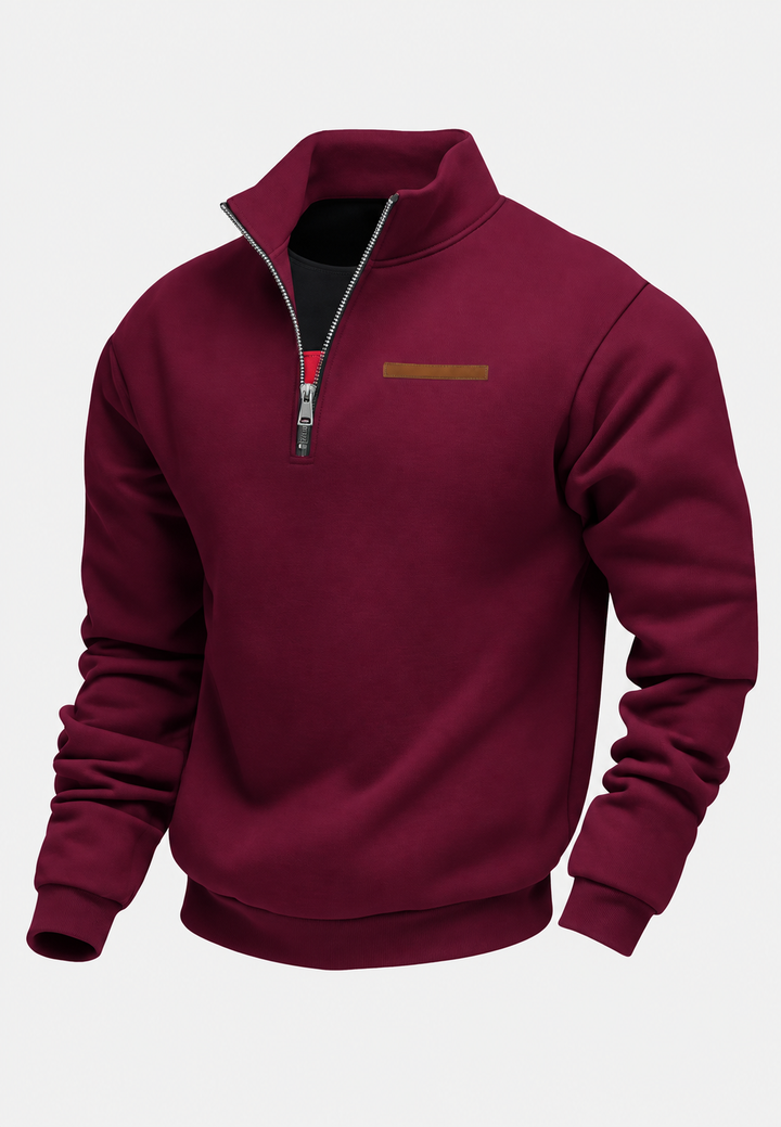 Sweat-shirt à demi-fermeture éclair pour l&