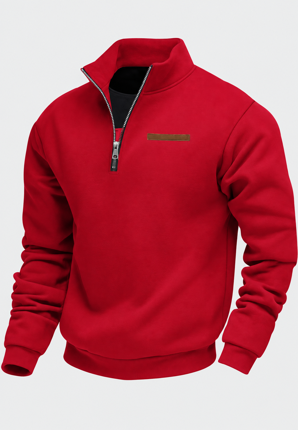 Sweat-shirt à demi-fermeture éclair pour l&