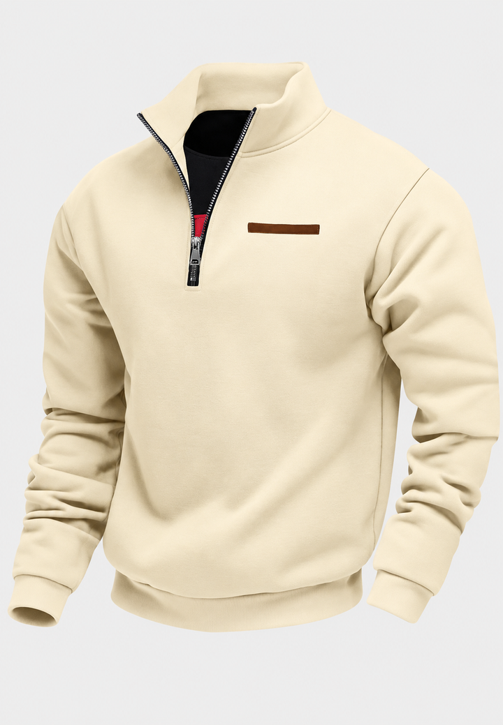 Sweat-shirt à demi-fermeture éclair pour l&