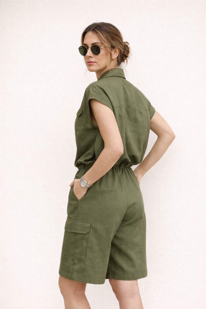 Ensemble court d'été avec top sans manches et short - Elira