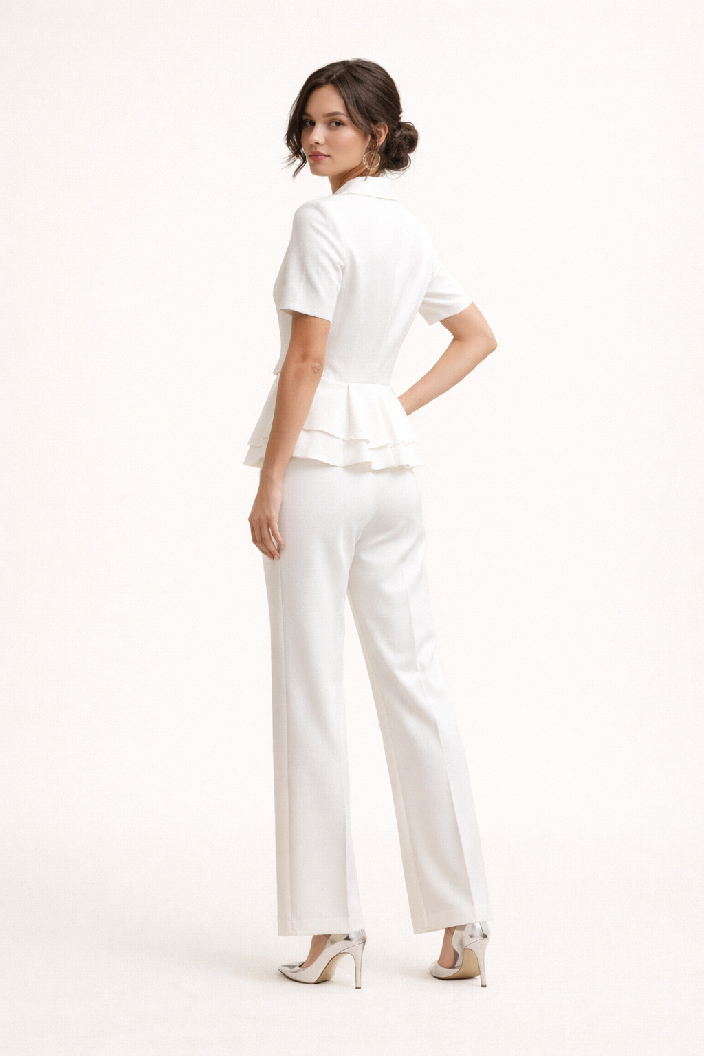 Ensemble blazer ajusté et pantalon élégant pour femmes - Kreszenz