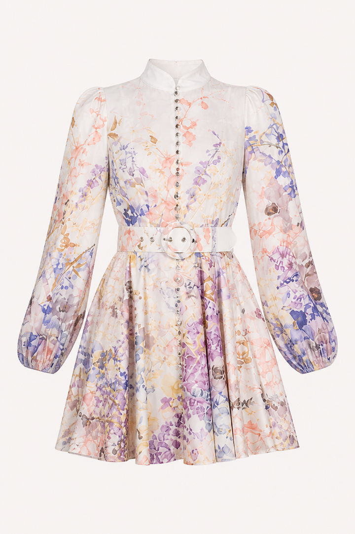 Robe élégante à manches longues et courtes pour femmes - Candice