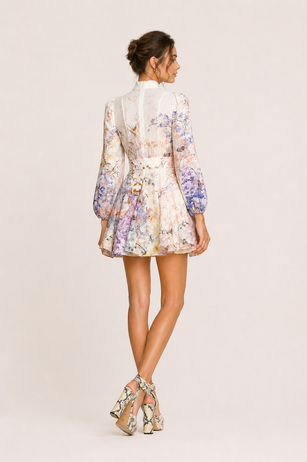 Robe élégante à manches longues et courtes pour femmes - Candice