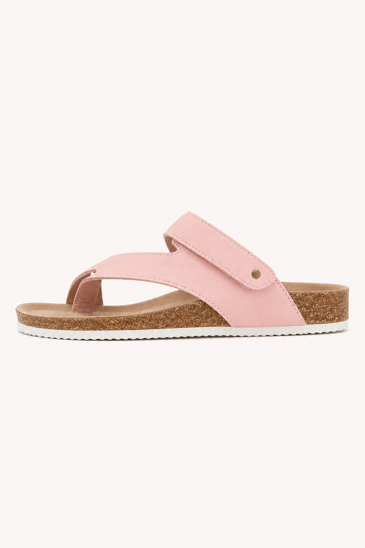 Sandales plates pour femme, style « orteils », à lanières croisées - Alondra