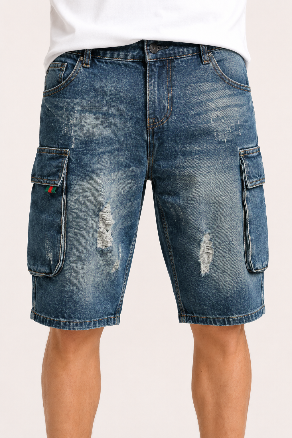 Short en jean cargo pour homme - Dietmar