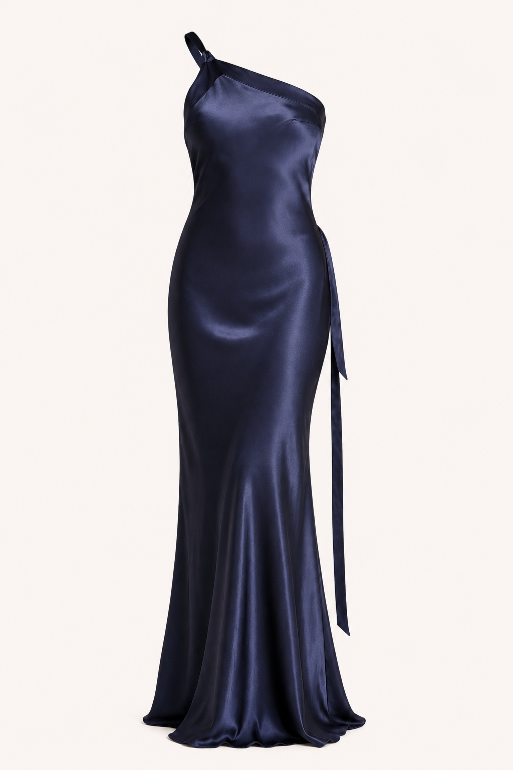 Robe longue asymétrique à une épaule - Annelie