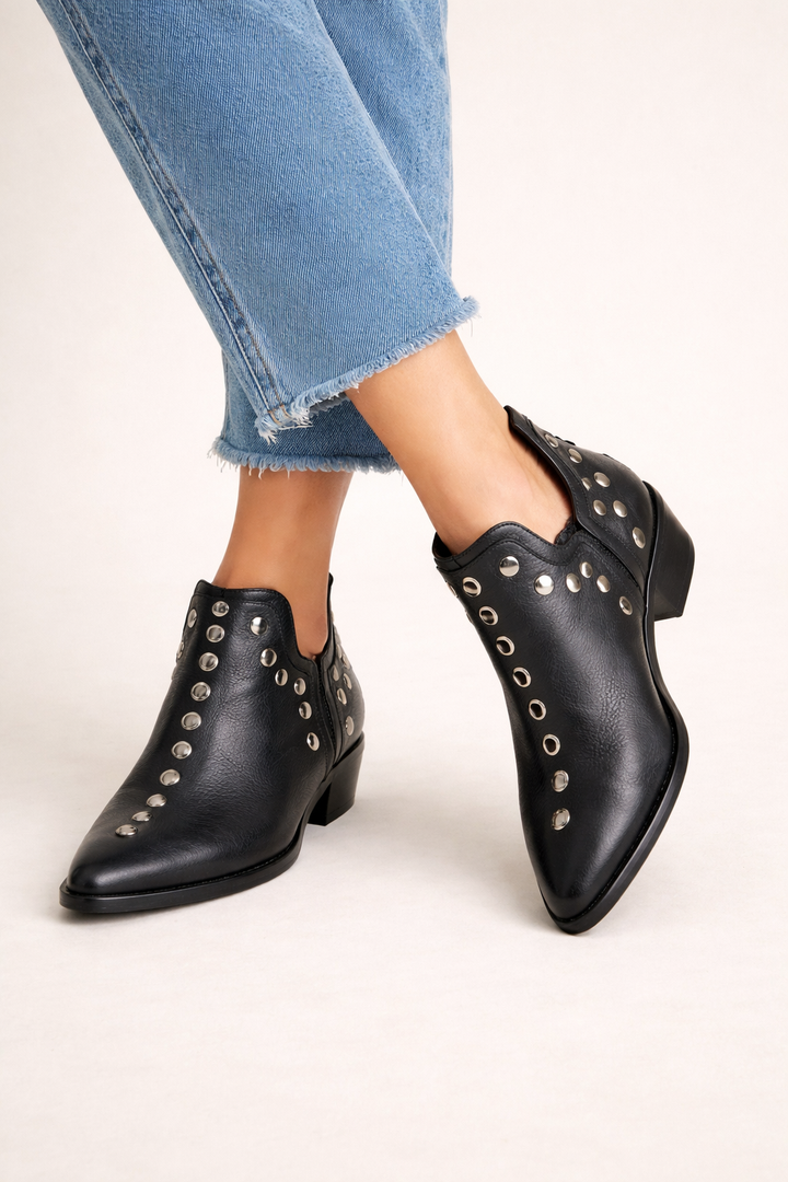 Bottes western pour femmes avec œillets métalliques - Molly
