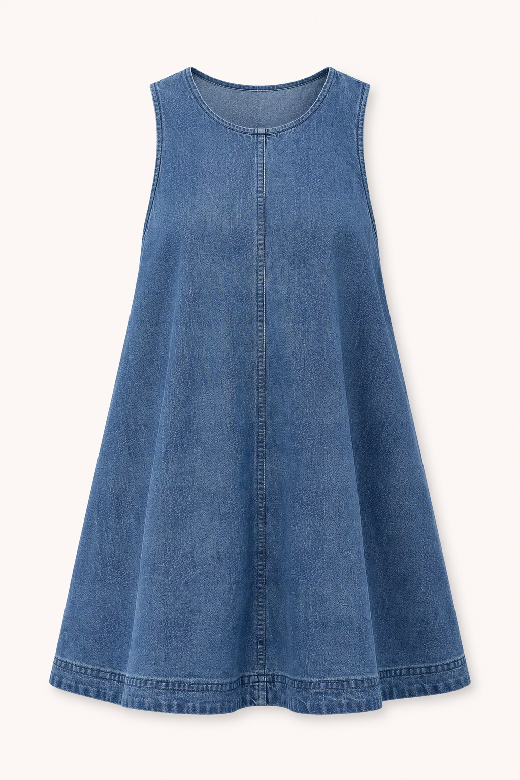 Robe décontractée sans manches en denim court - Elske