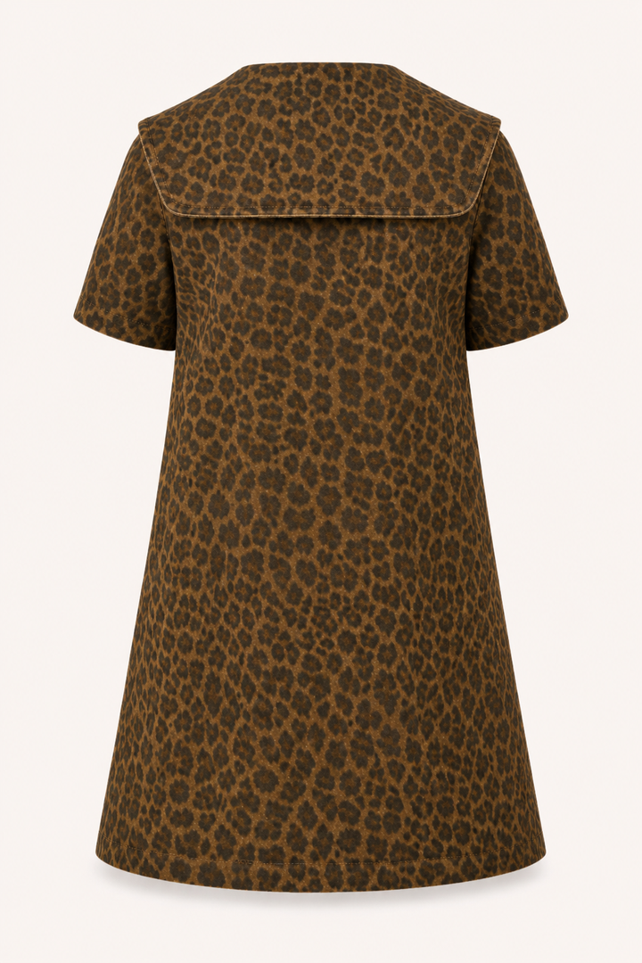 Robe courte en jean femme col marin - Paula
