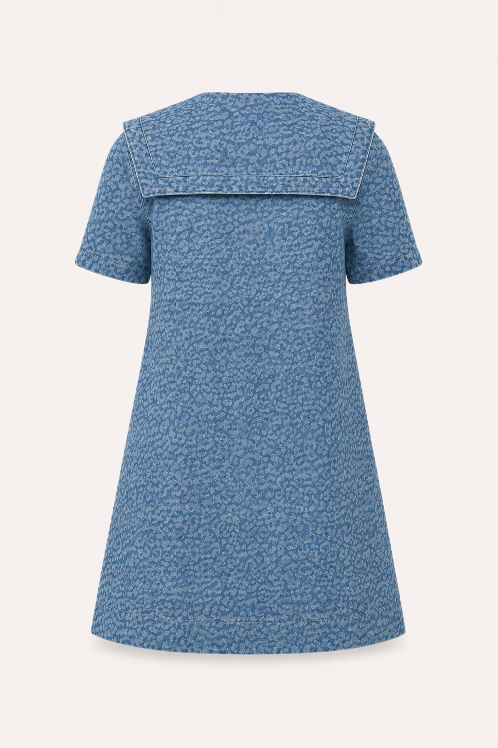 Robe courte en jean femme col marin - Paula