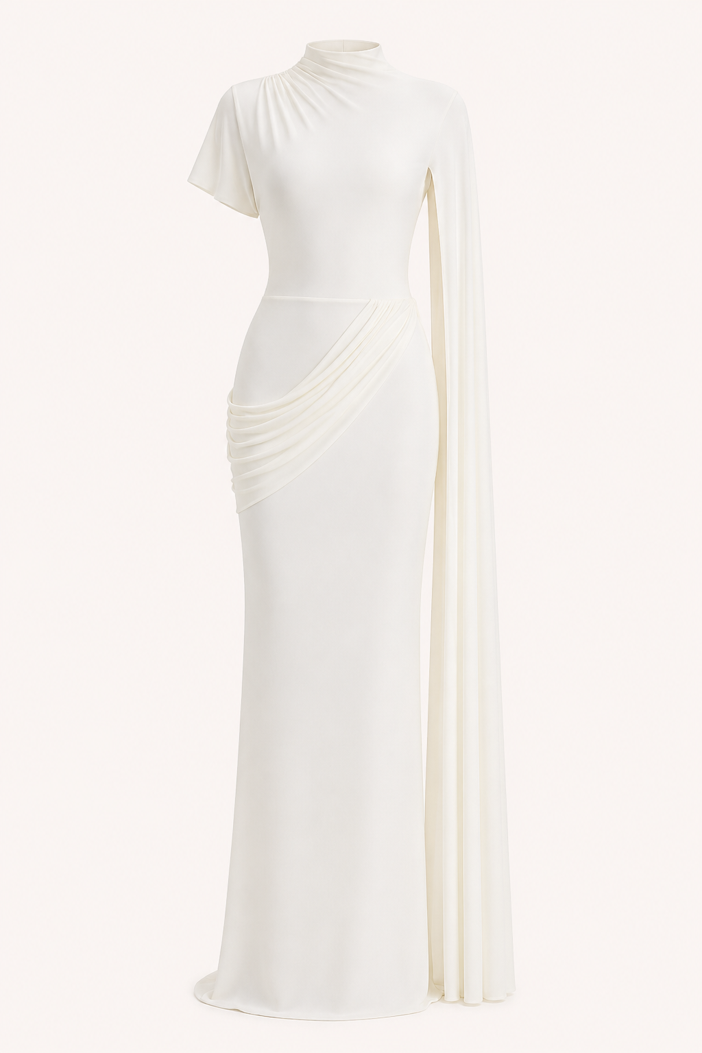 Robe longue élégante à col roulé pour femme - Mirna
