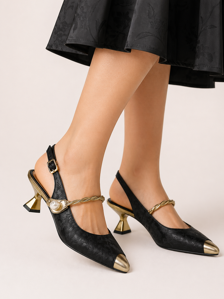 Chaussures à talon bas pour femmes avec bride sur le cou-de-pied - Loaiza
