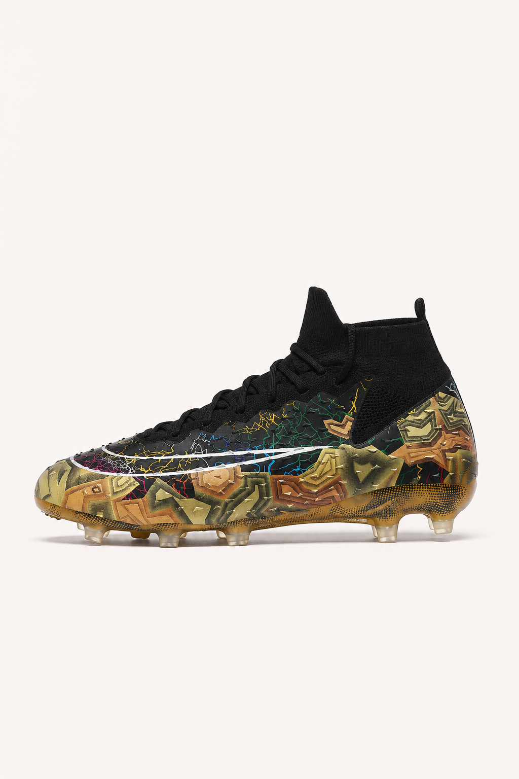 Chaussures de football à crampons avec col élastique, tige mi-haute - Leif